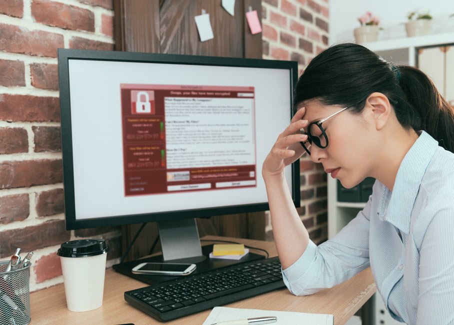 Frustrated Women at Computer